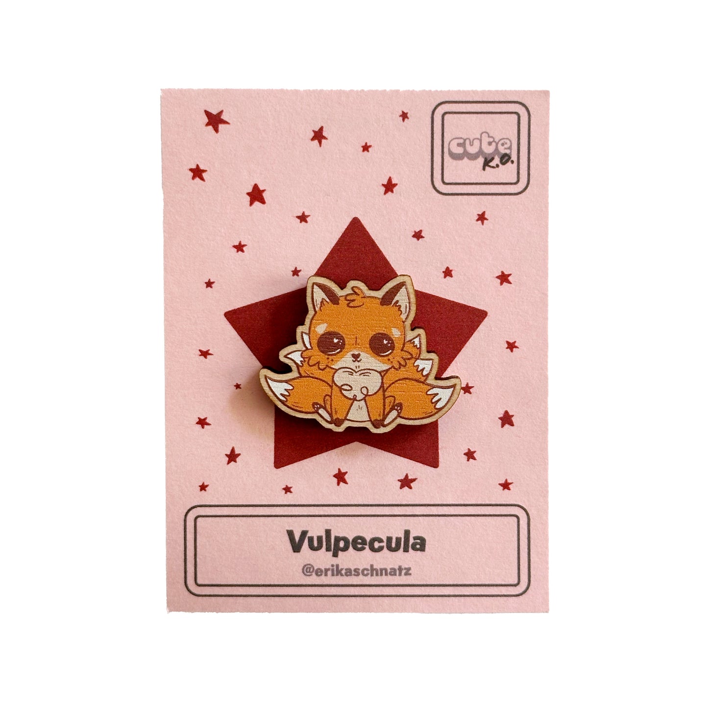 Vulpecula Wooden Pin