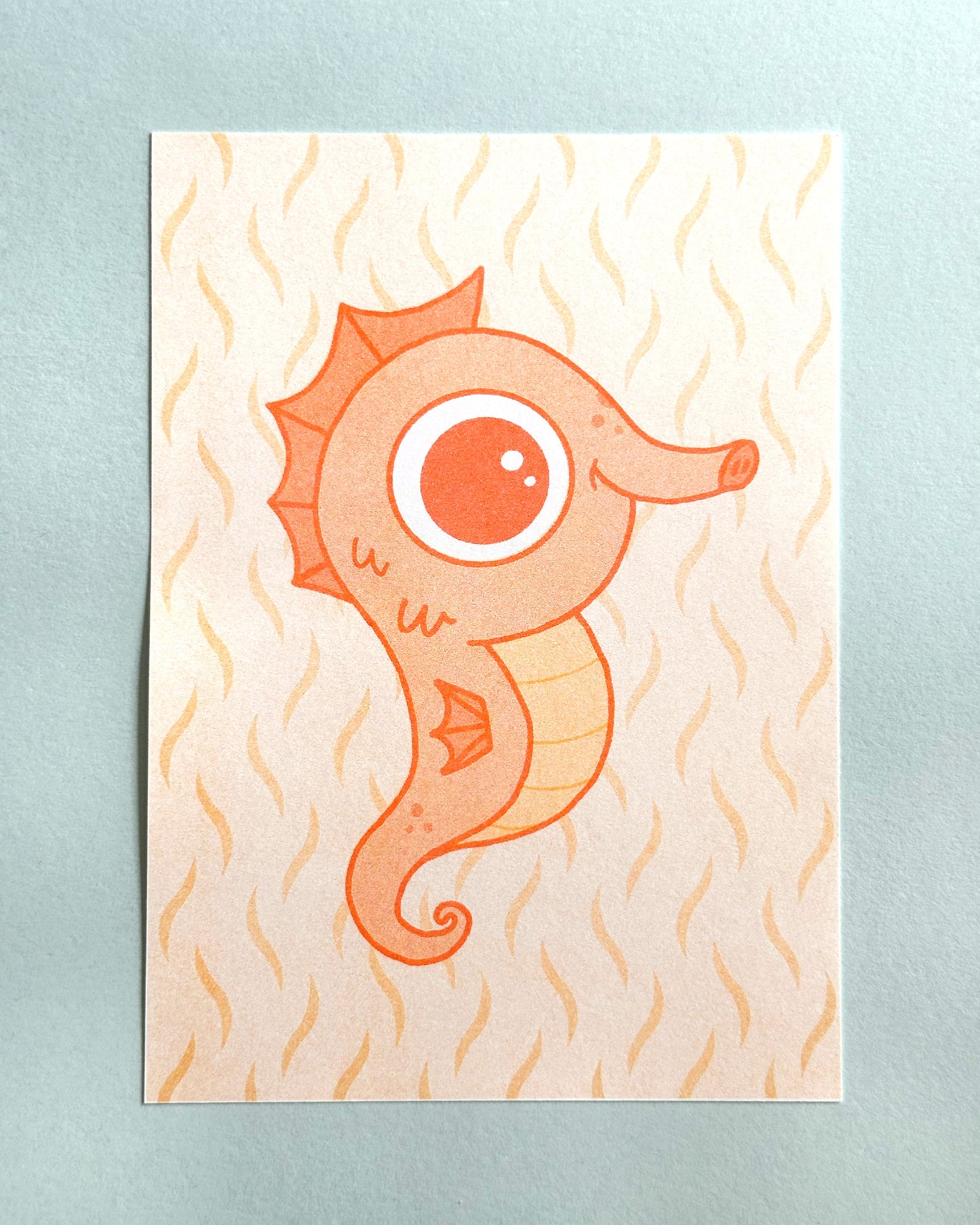 Snoot the Seahorse Print