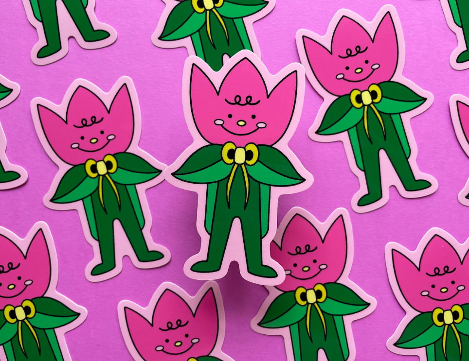 Tulip Boy sticker