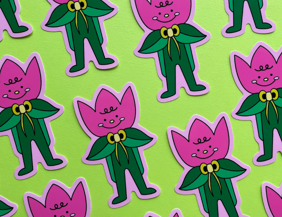 Tulip Boy sticker