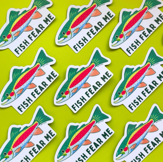 Fish Fear Me sticker
