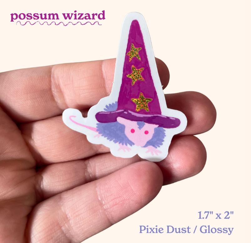 possum wizard sticker