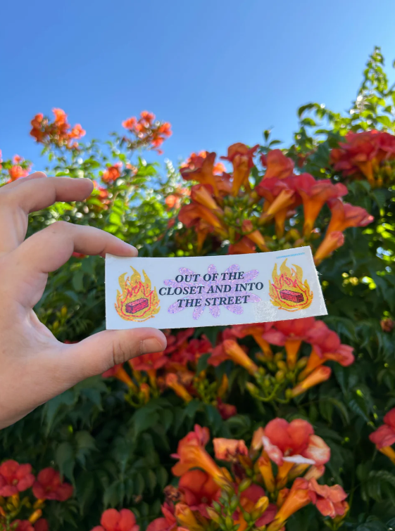 Out of the Closet & Into the Street sticker