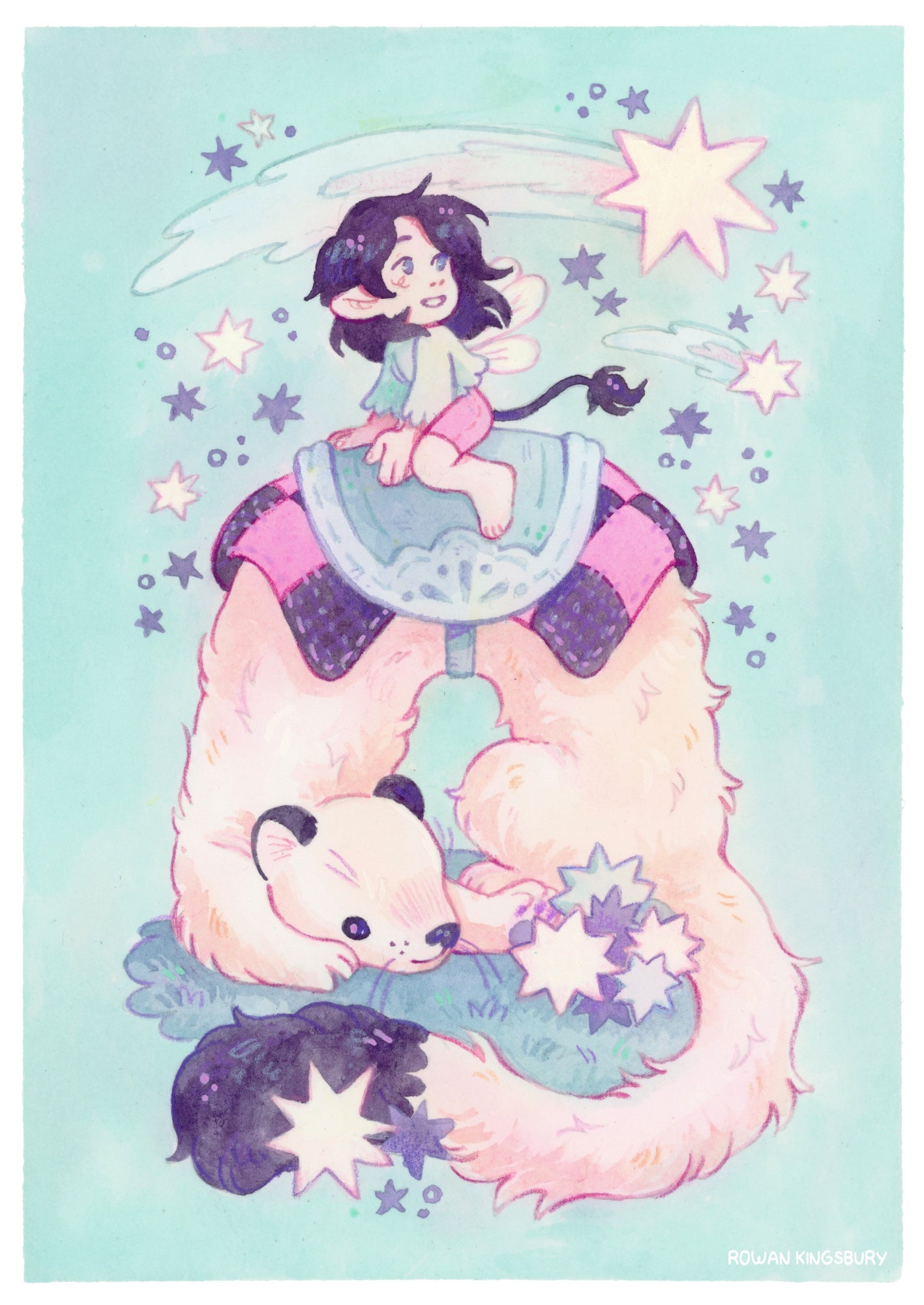 Star Collector - Framed Original Painting