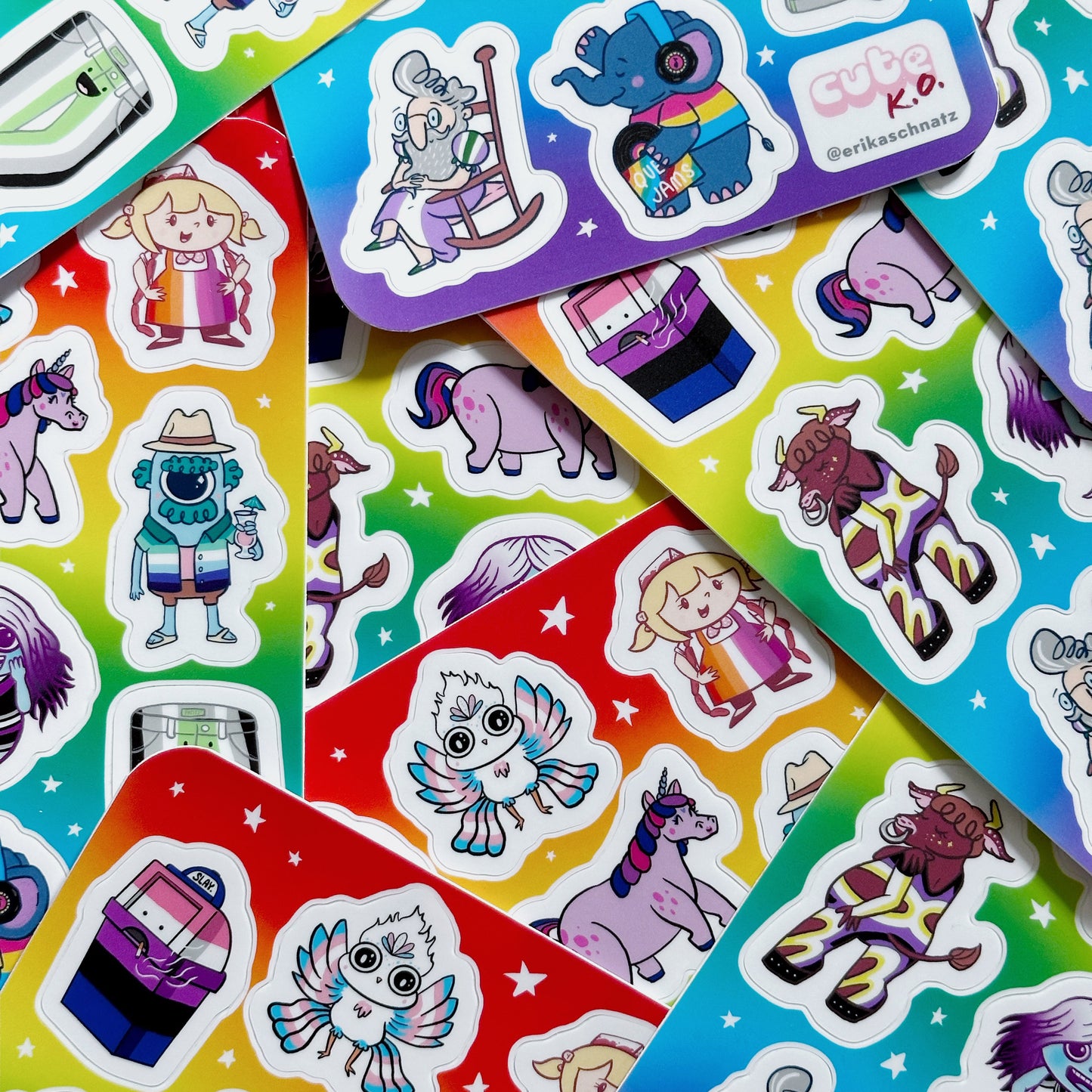 Cute KO Sticker Pride Sheet