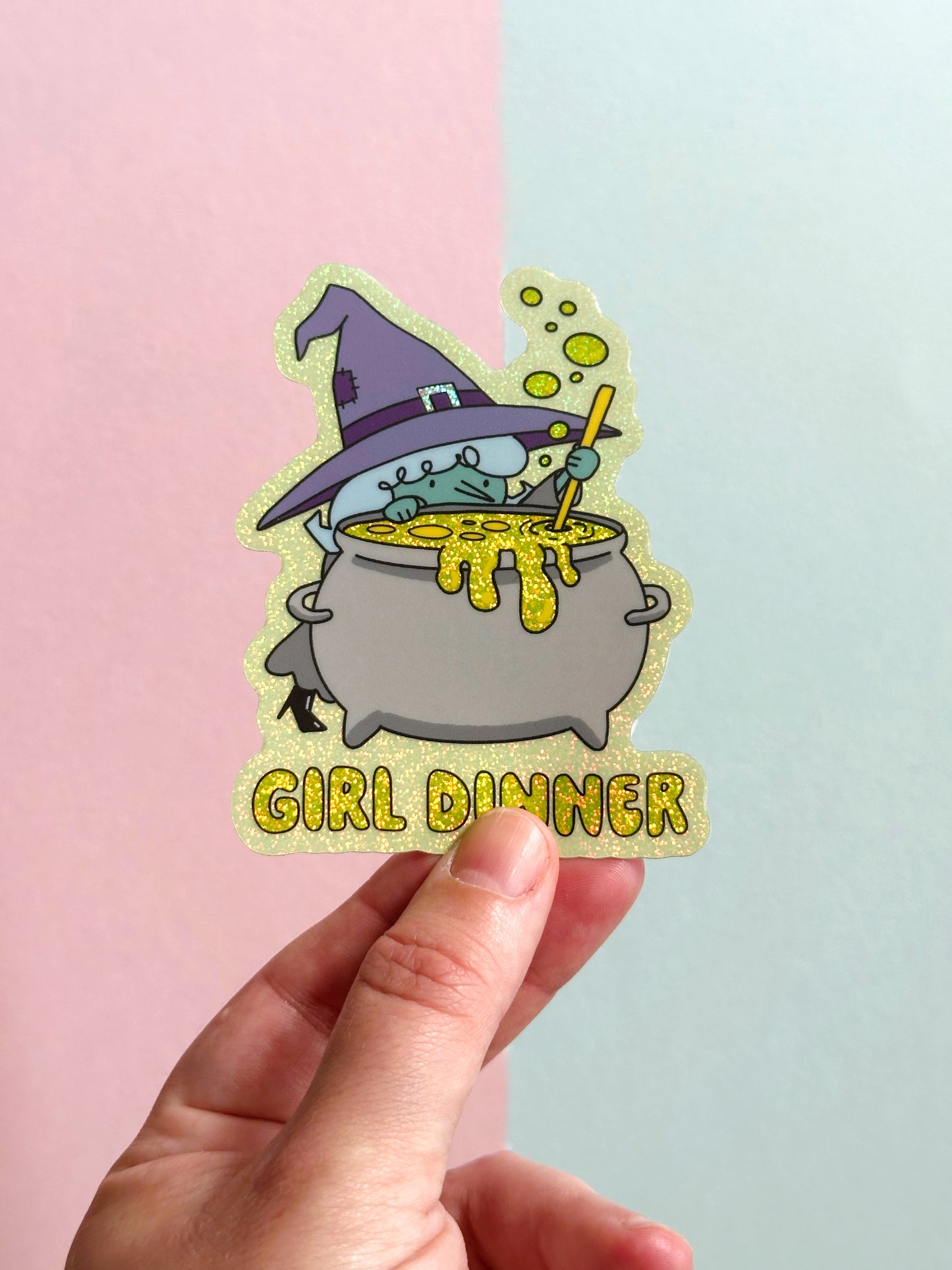 Girl Dinner Sticker