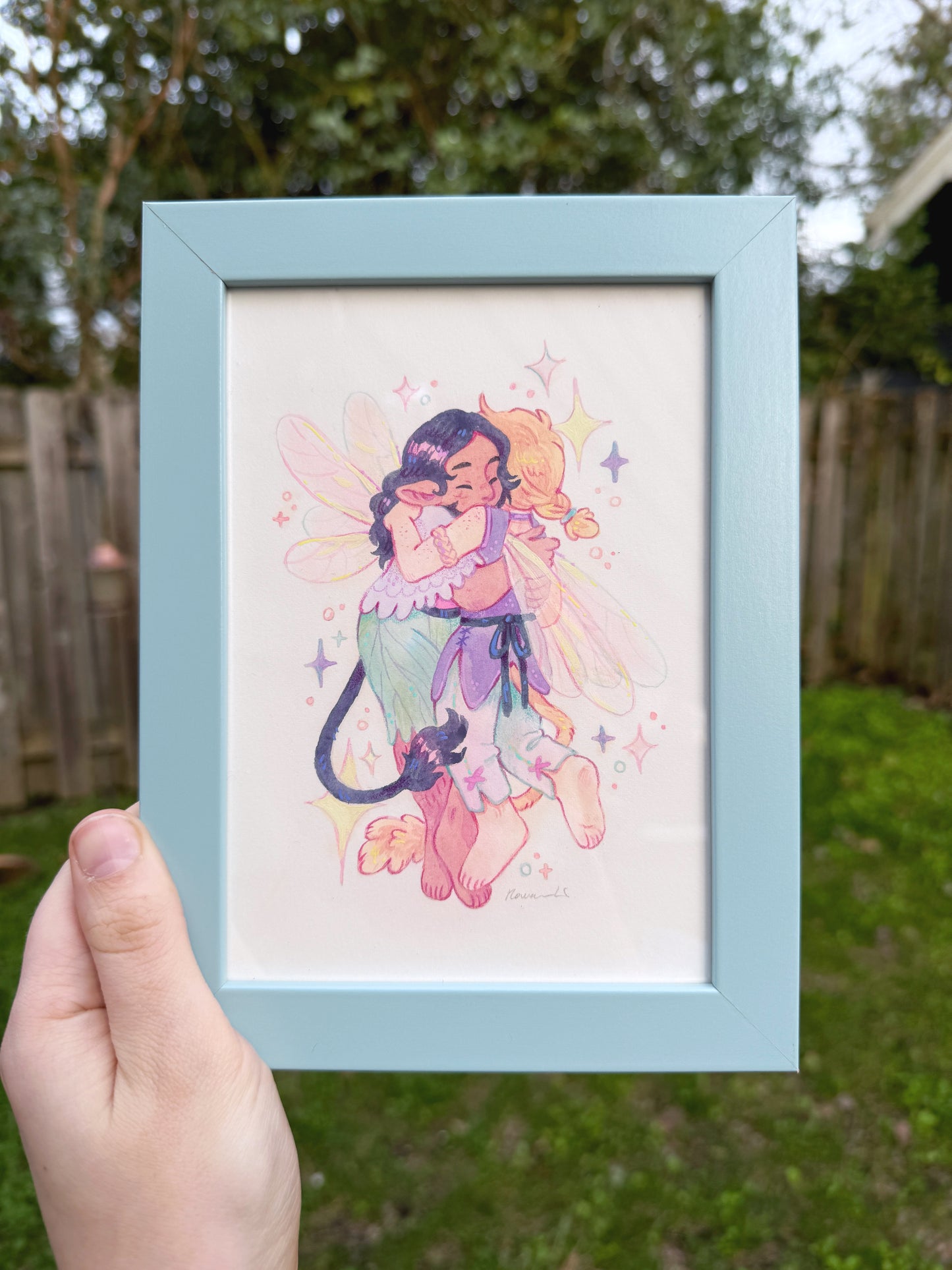 The Fairies - Framed Original Painting