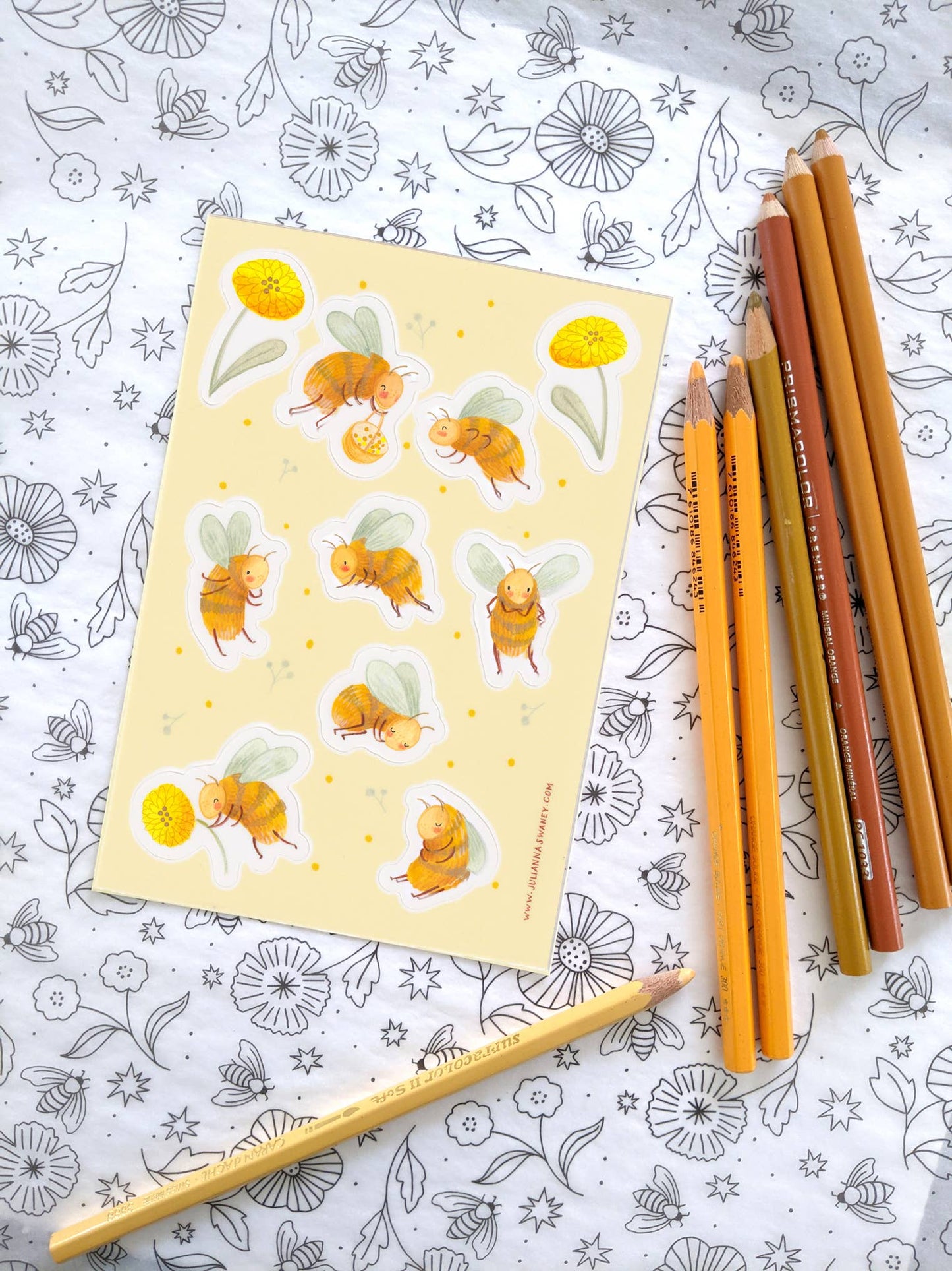 Bee Sticker Sheet