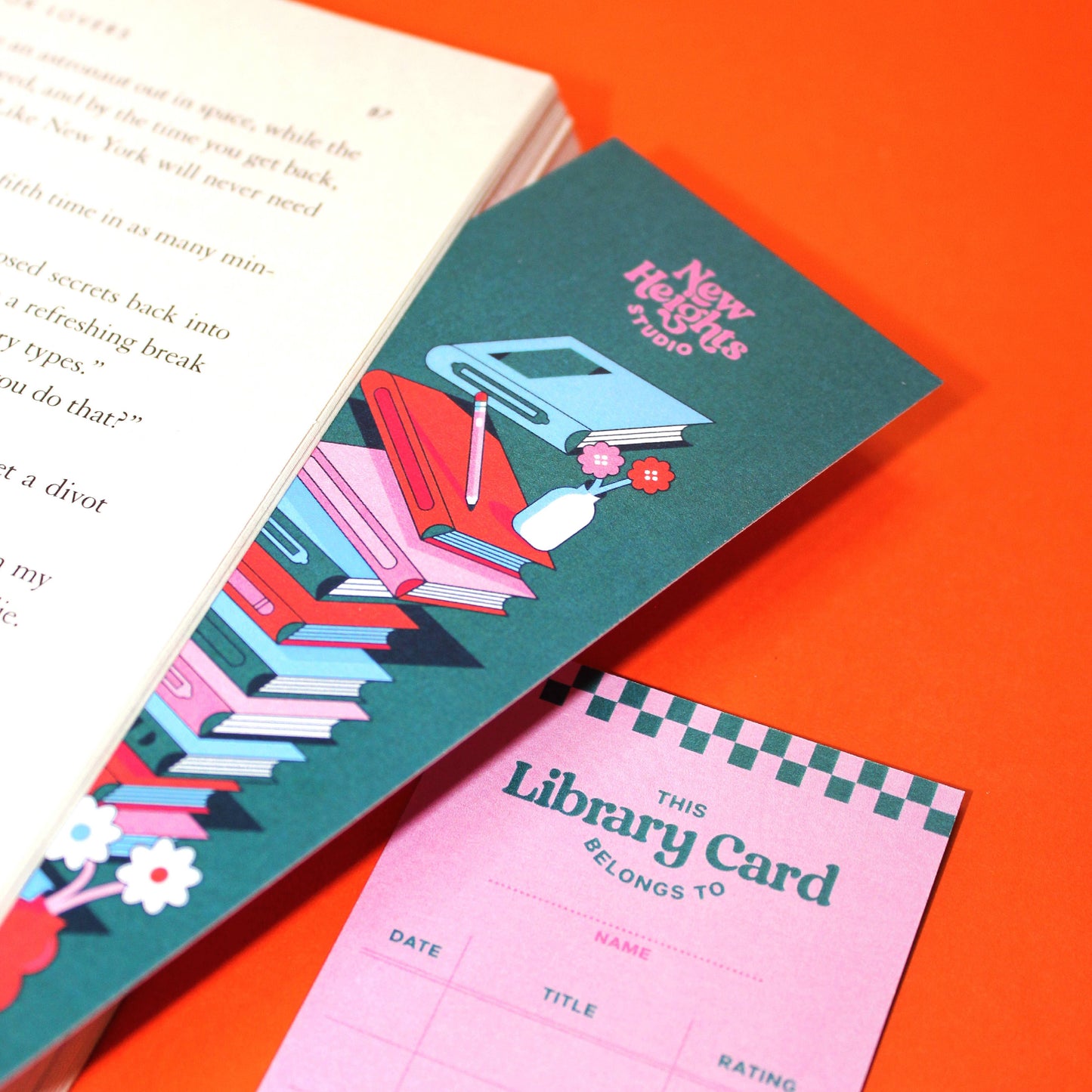 Pink Tracker Bookmark