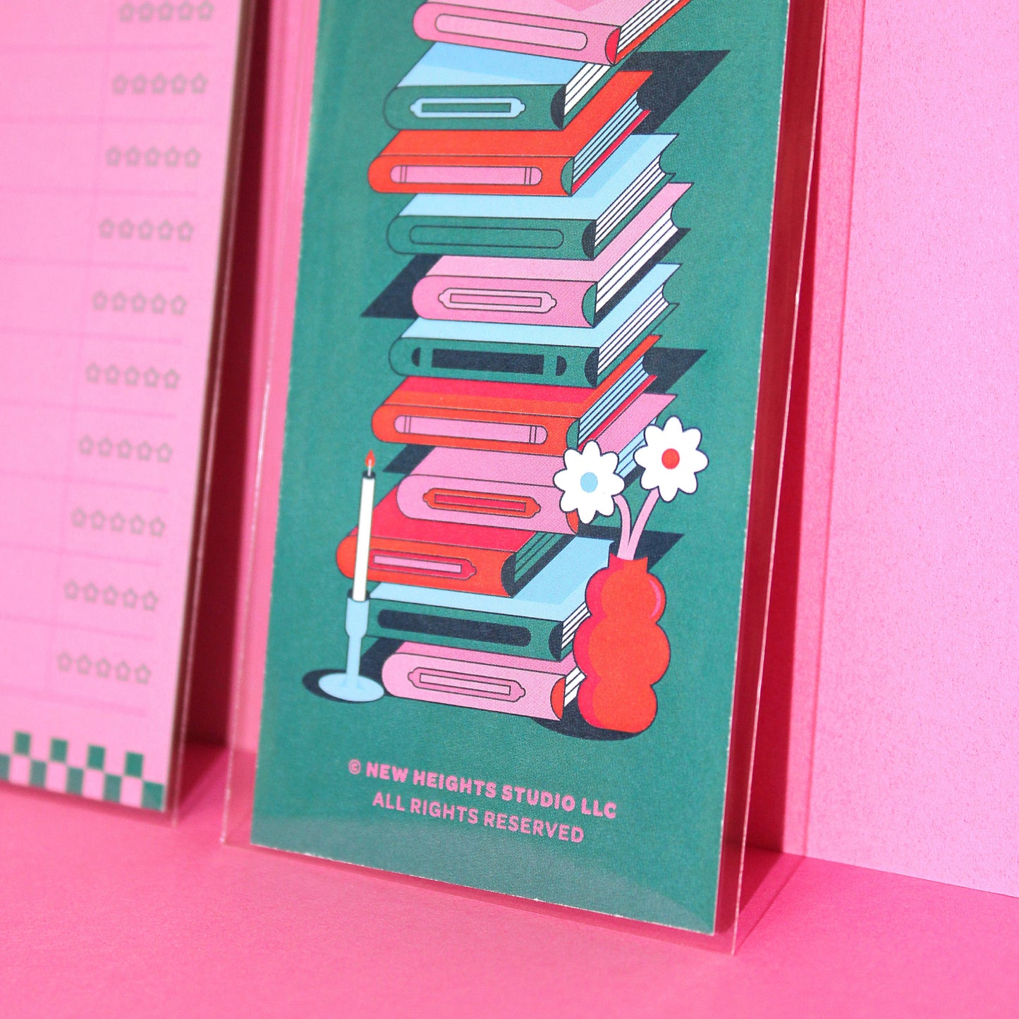 Pink Tracker Bookmark