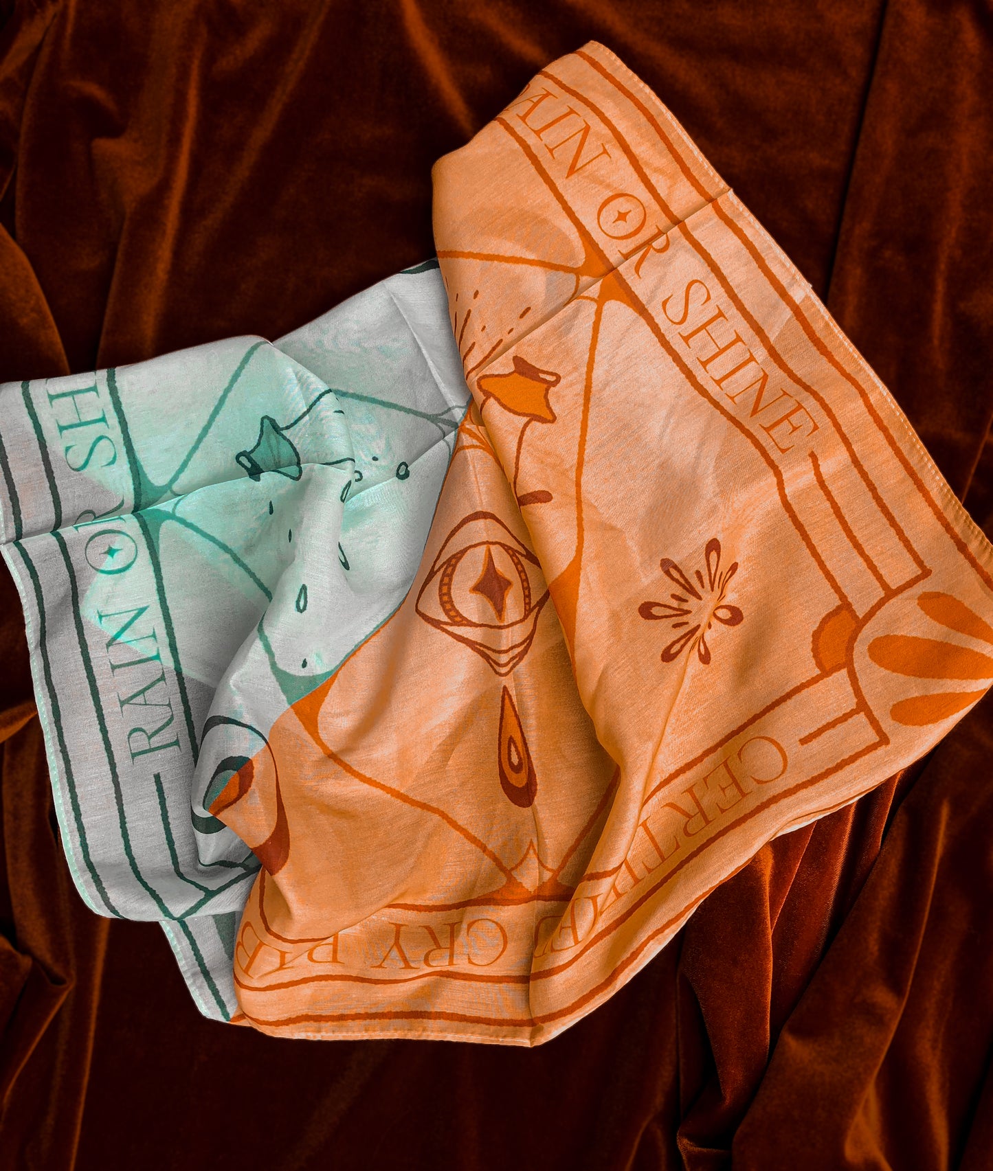certified cry baby rain or shine handkerchief