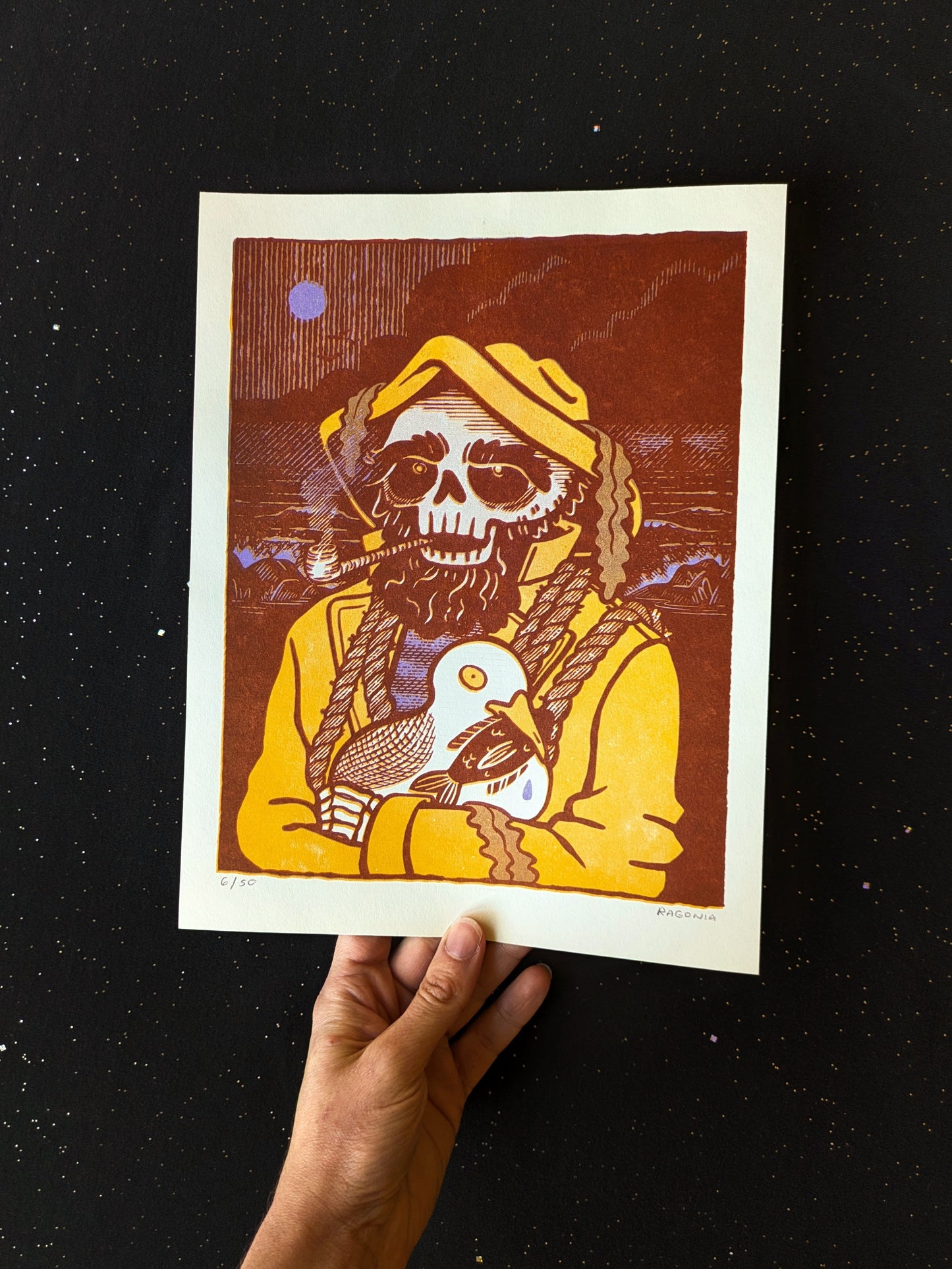 Cursed Fisherman riso