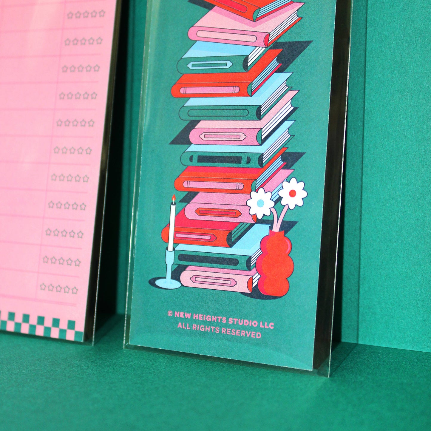 Pink Tracker Bookmark