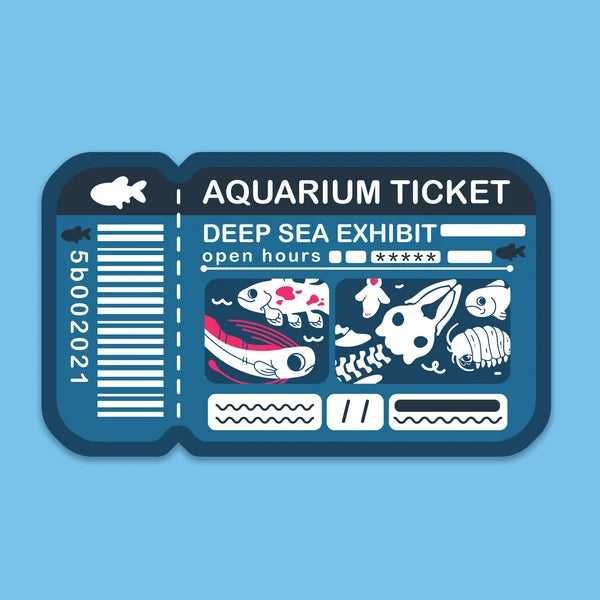 Deep Sea Aquarium Ticket sticker