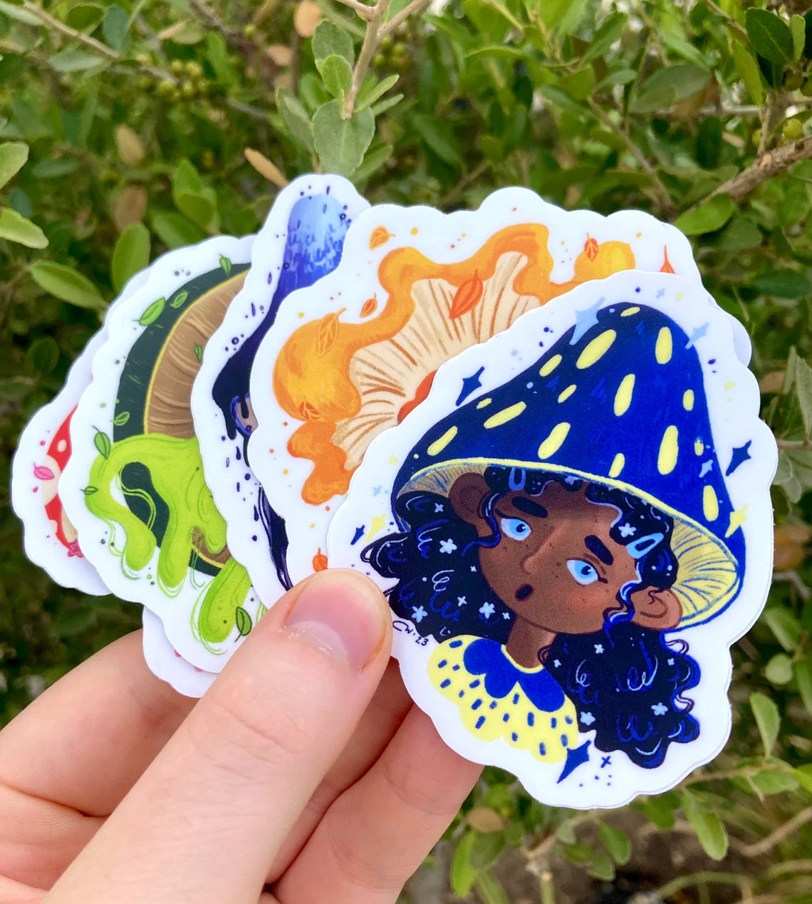 Purple Mushroom Girl sticker
