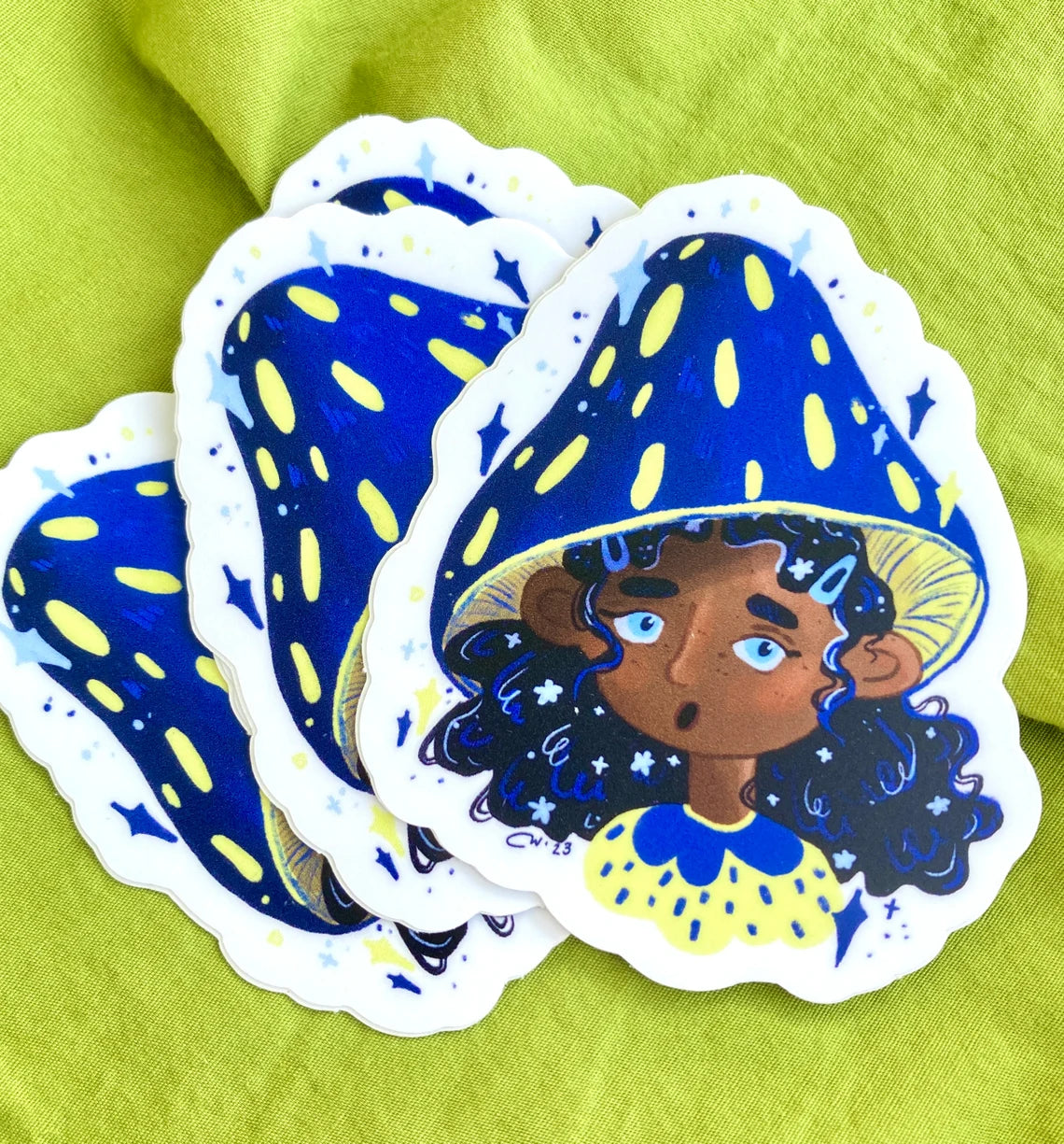 Purple Mushroom Girl sticker