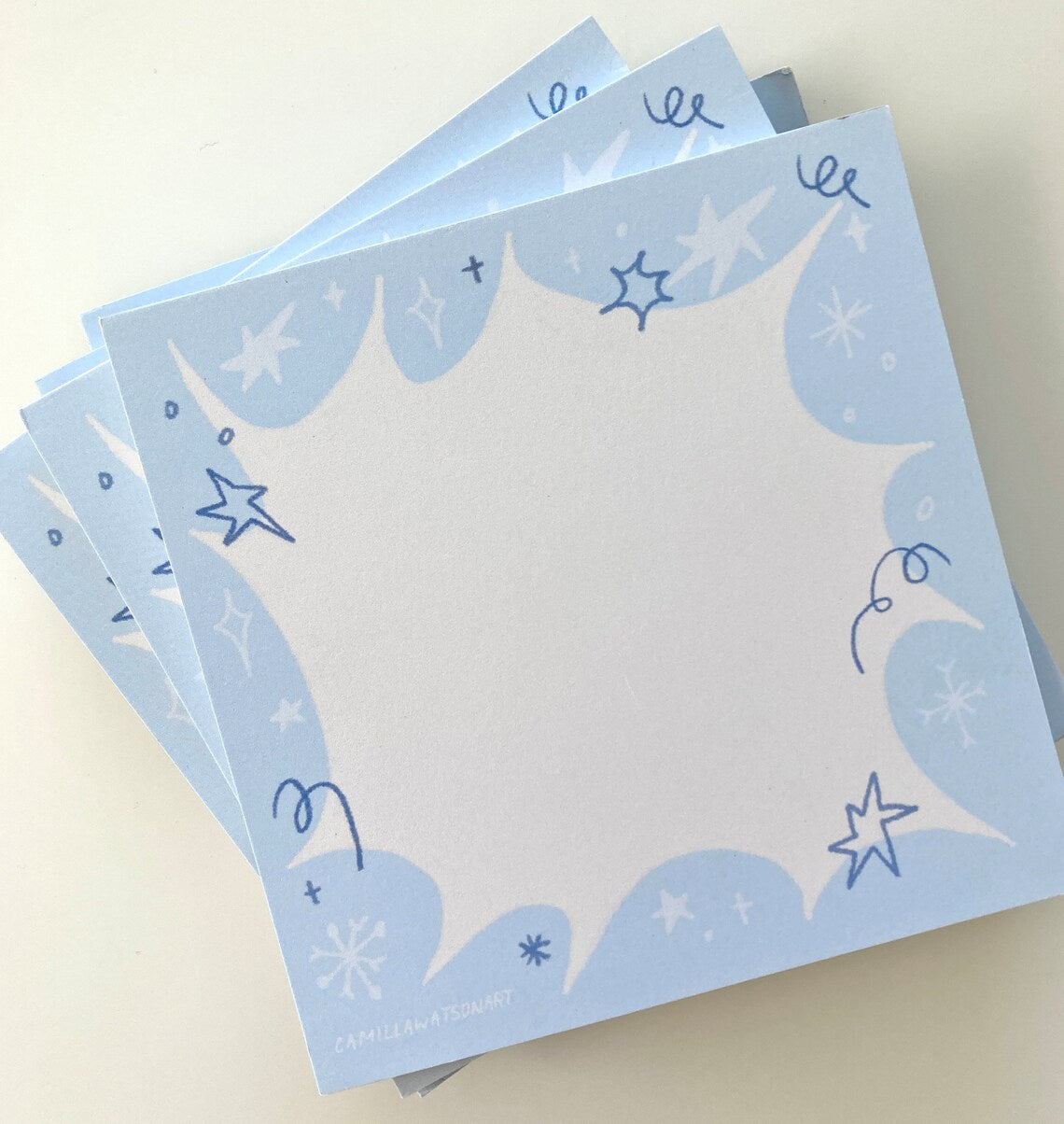 Snow and Stars notepad