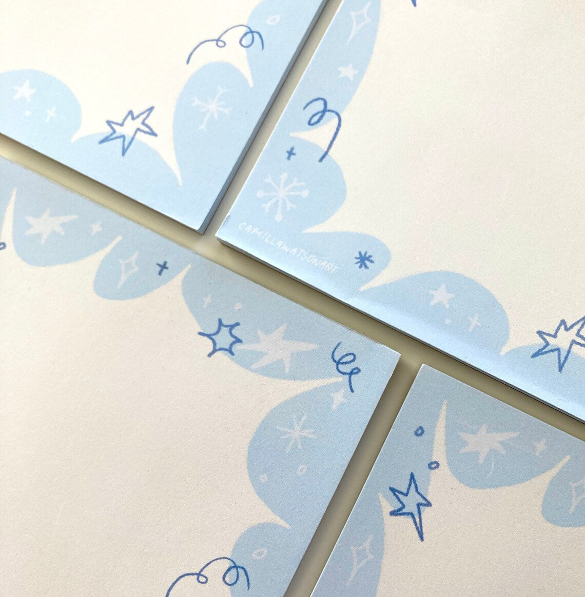 Snow and Stars notepad