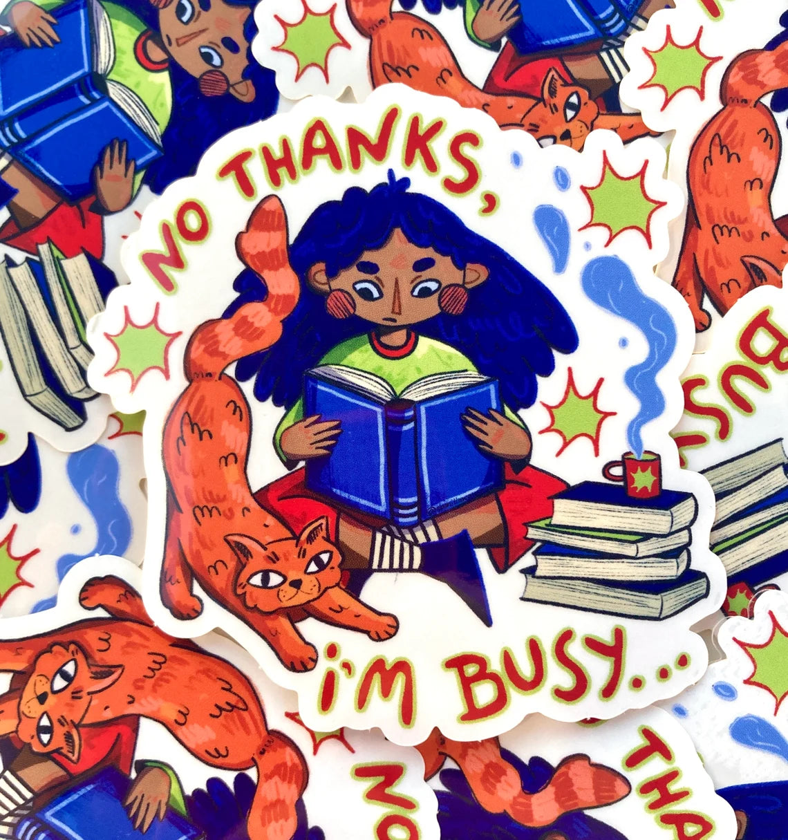 No Thanks, I'm Busy sticker