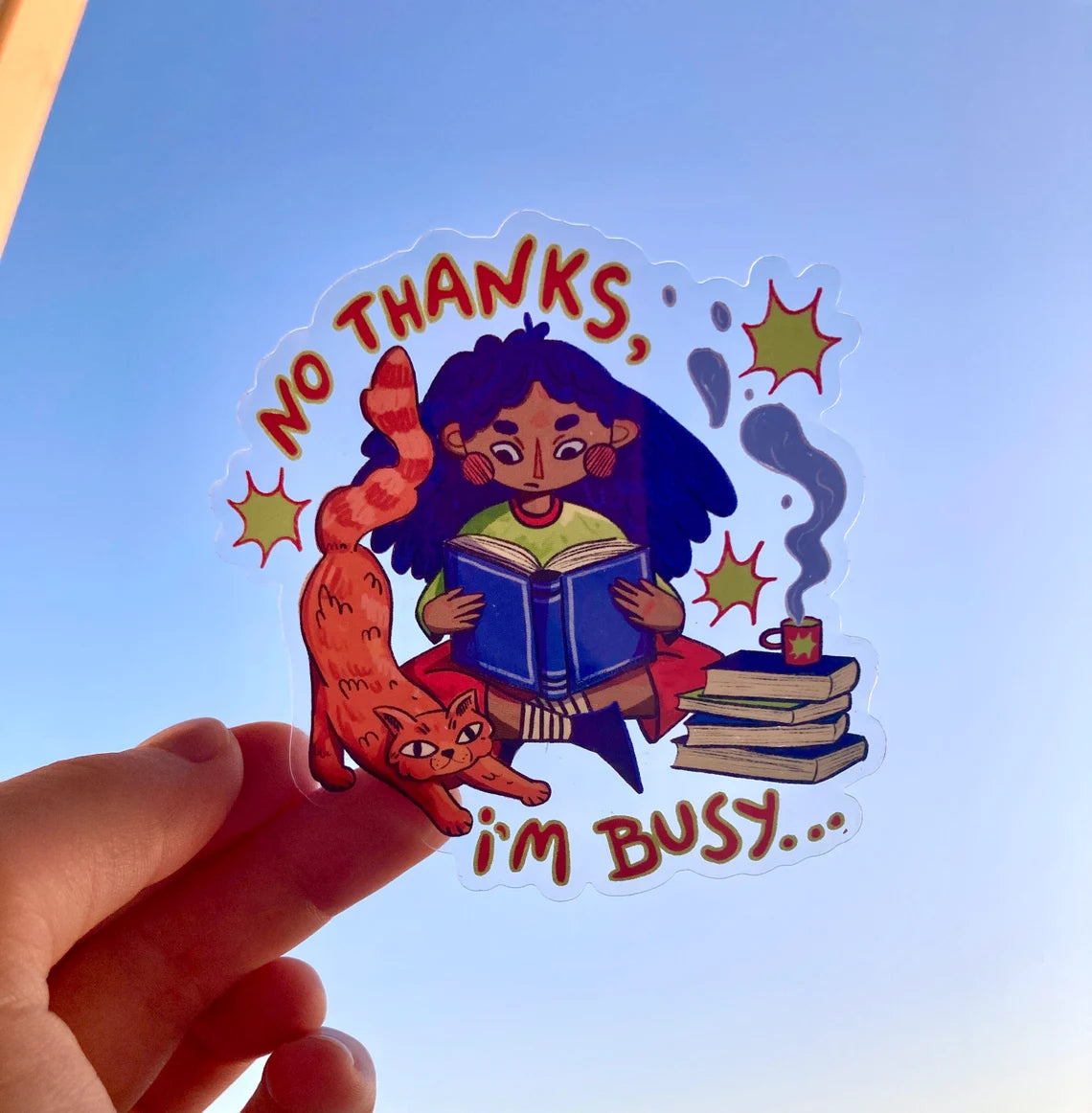 No Thanks, I'm Busy sticker