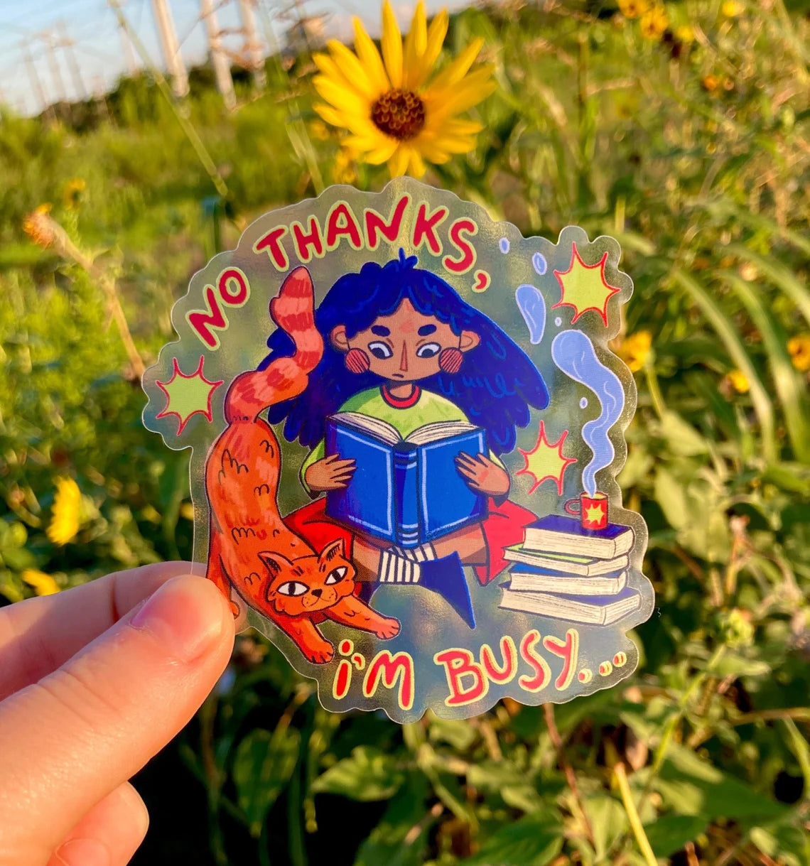 No Thanks, I'm Busy sticker