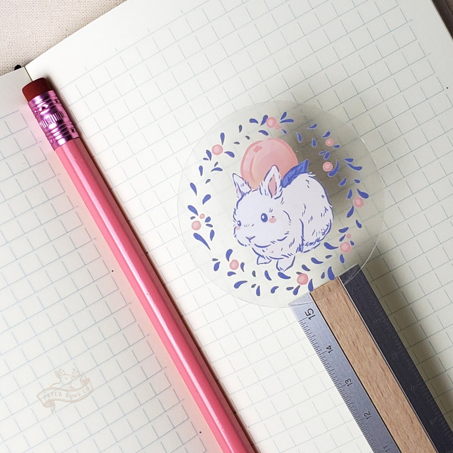 Peachy Bun sticker