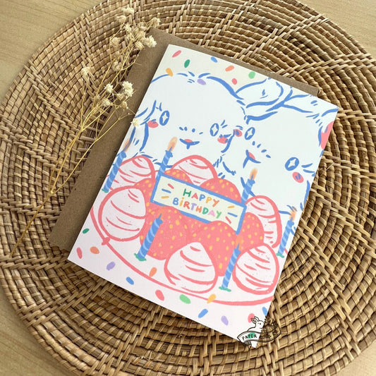 Colorful Bday Buns card