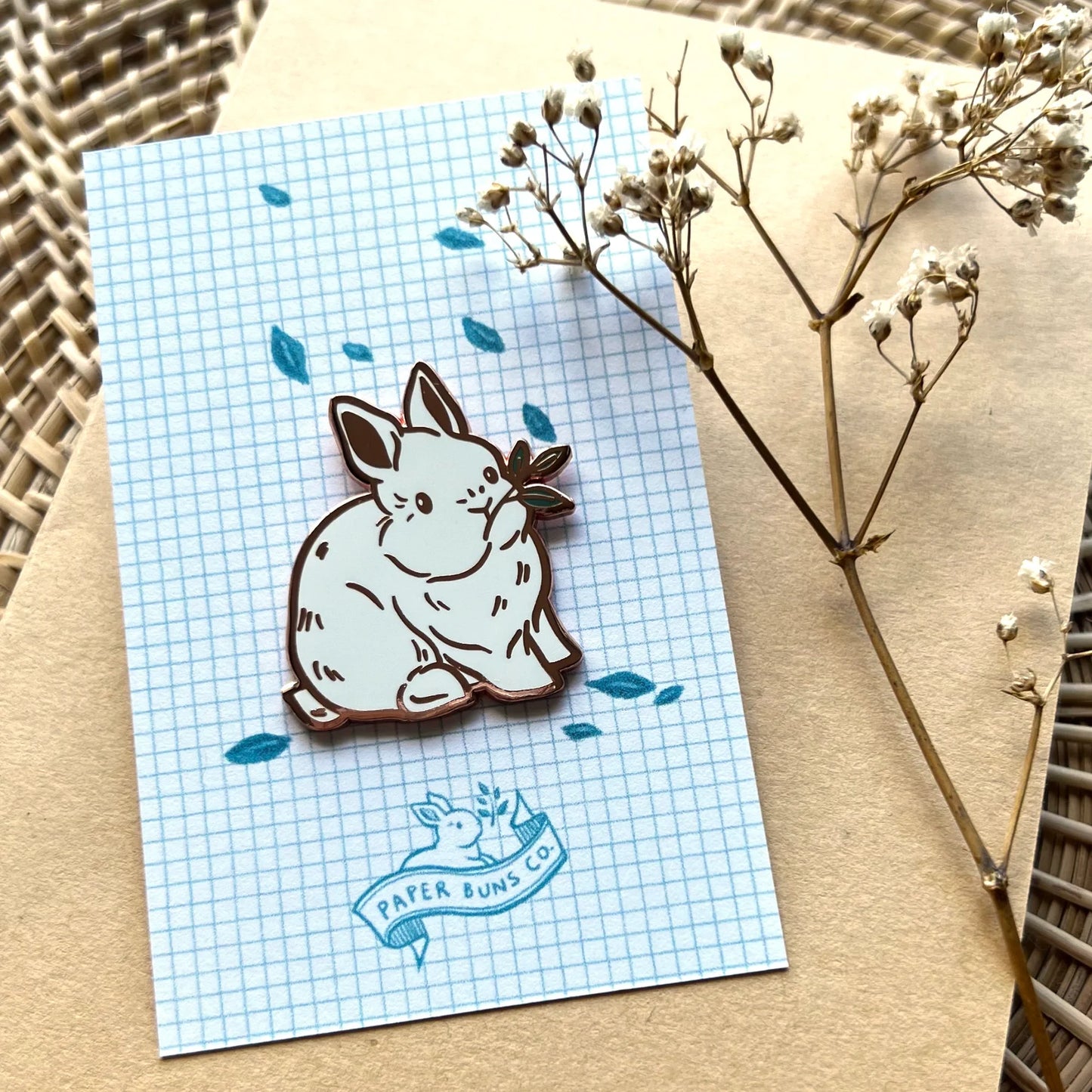 Green Leaves Bun pin