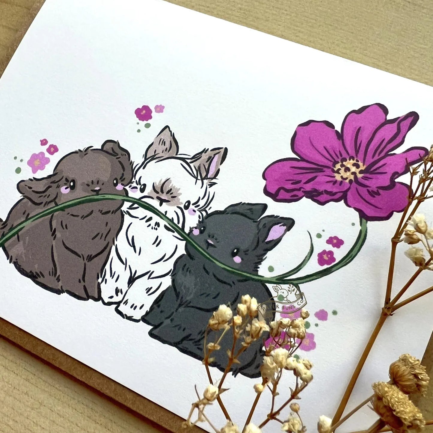 Three Buns Bloom card