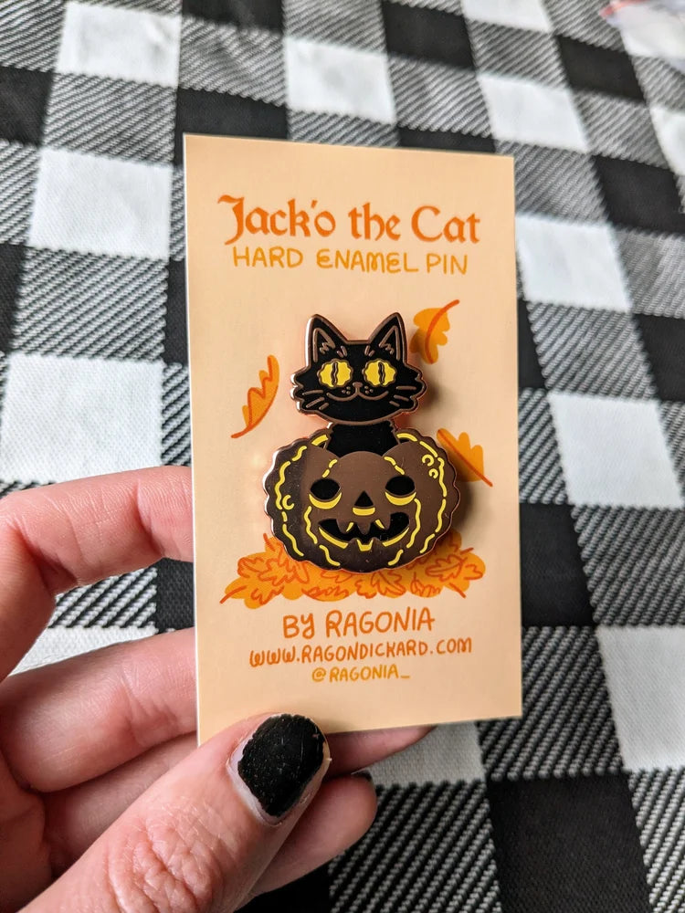 Jack'o the Cat Enamel Pin