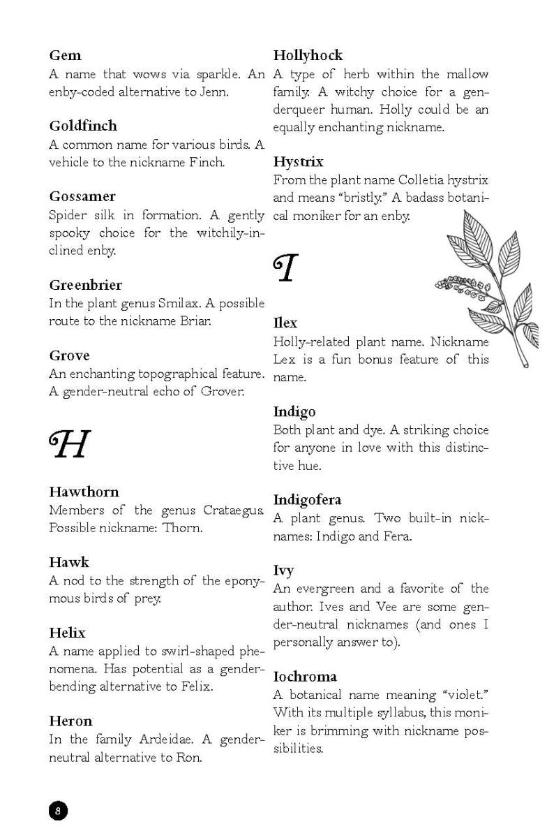 Nature Names: From Ash to Zephyr for Queer, Trans, and Nonbinary People by Ivy Nyx Zeller