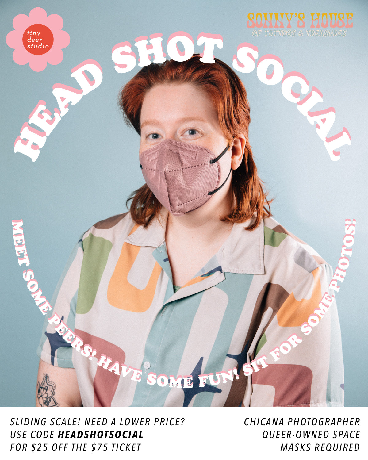 Sliding Scale Headshot Social Ticket
