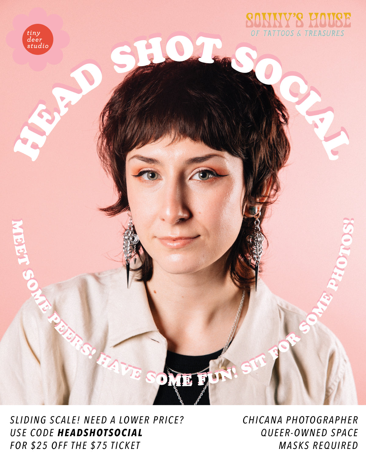 Sliding Scale Headshot Social Ticket