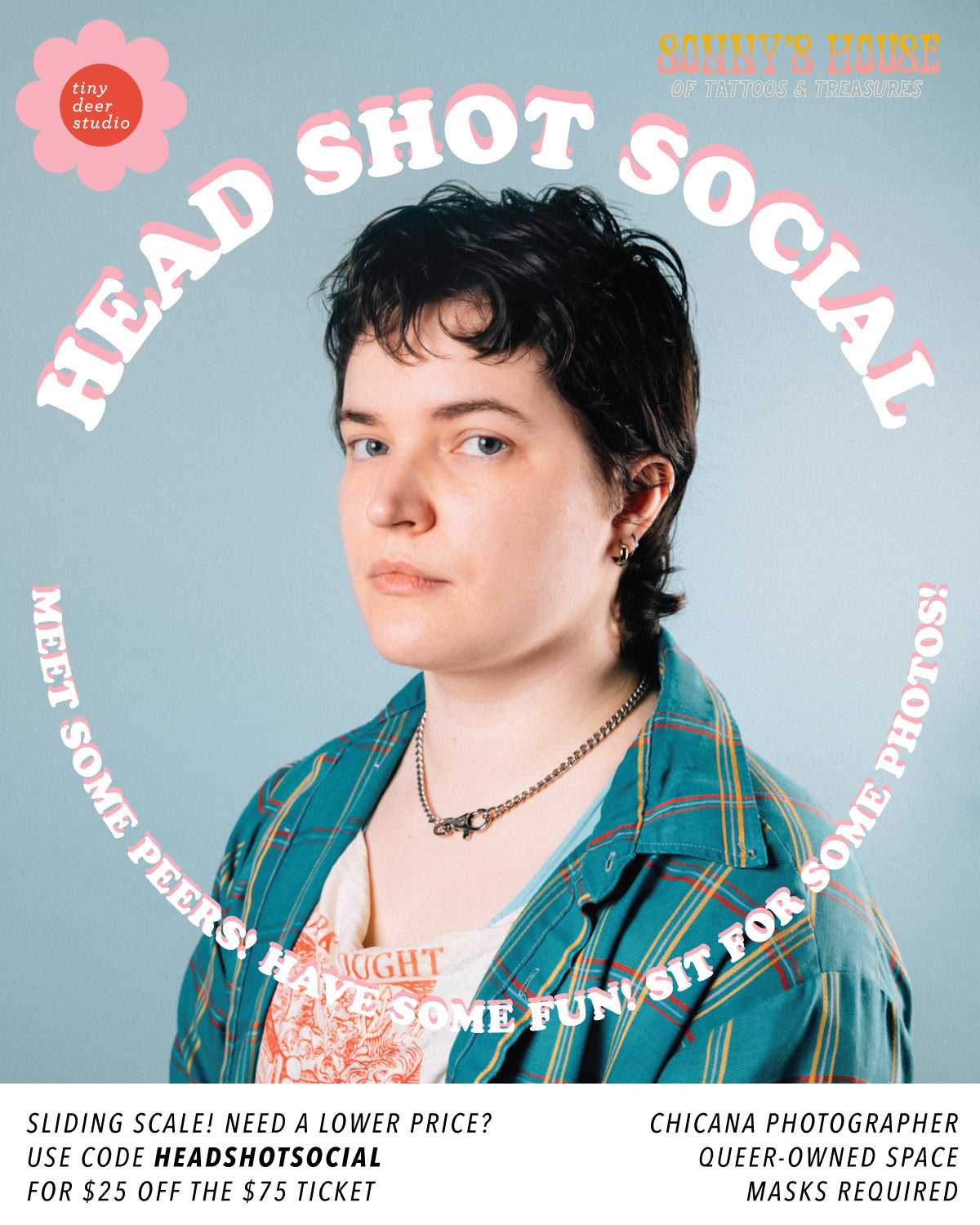 Sliding Scale Headshot Social Ticket