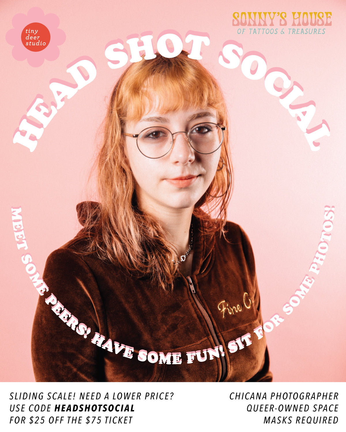 Sliding Scale Headshot Social Ticket