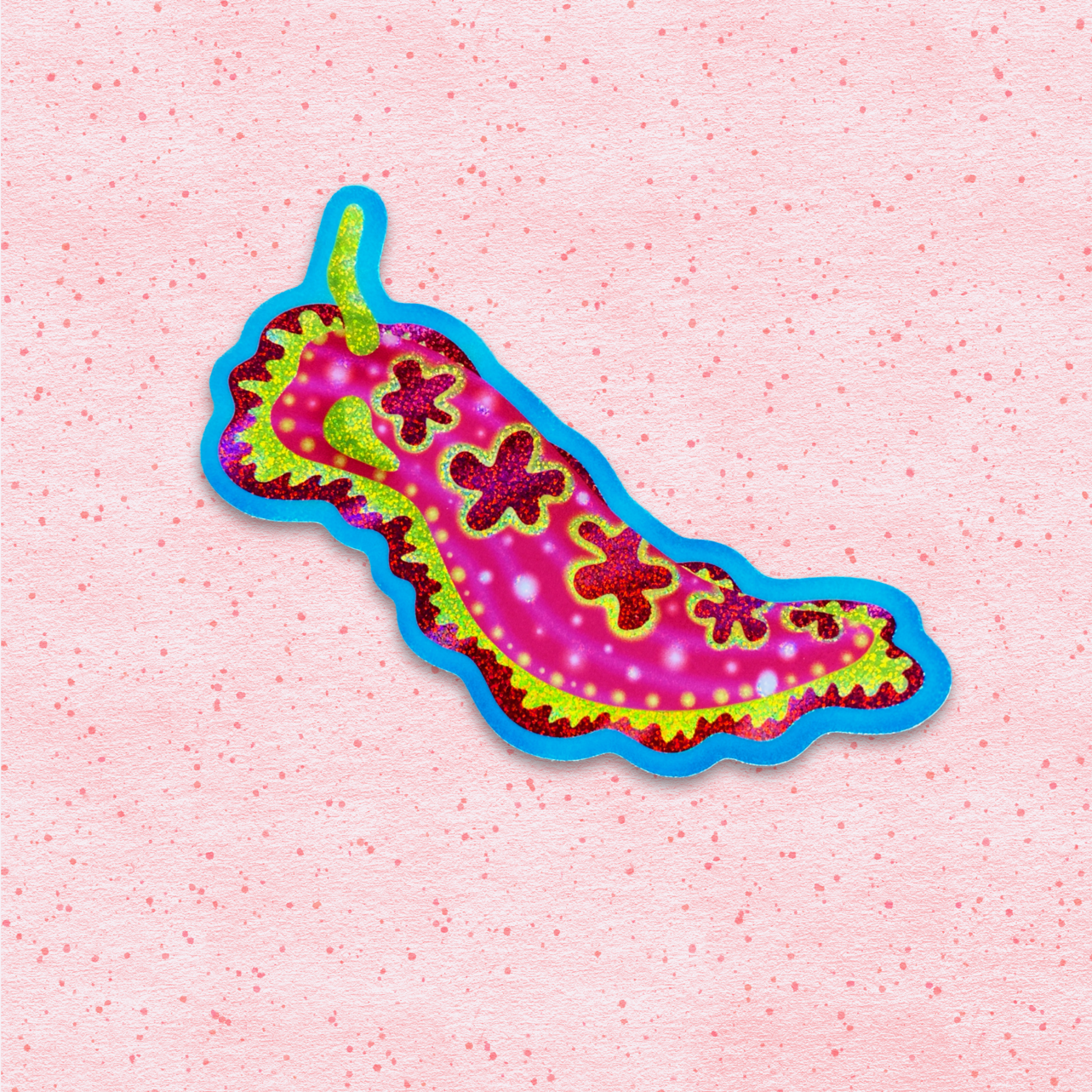 Sparkly Sea-Slug Sticker