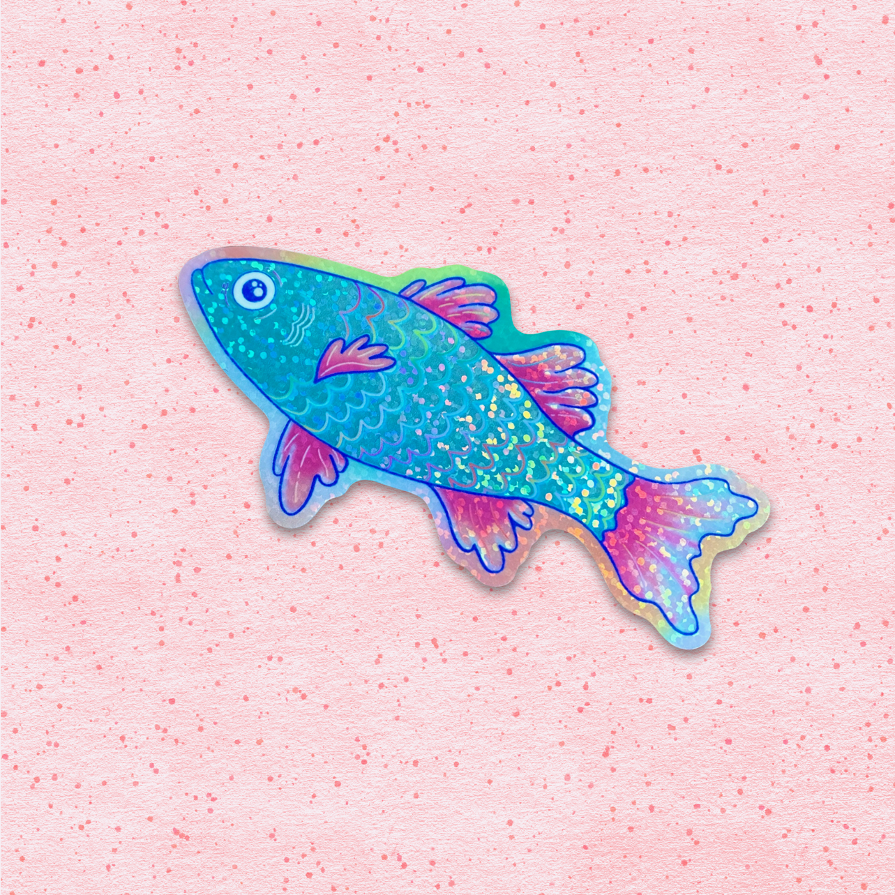 Glitter Fish Sticker