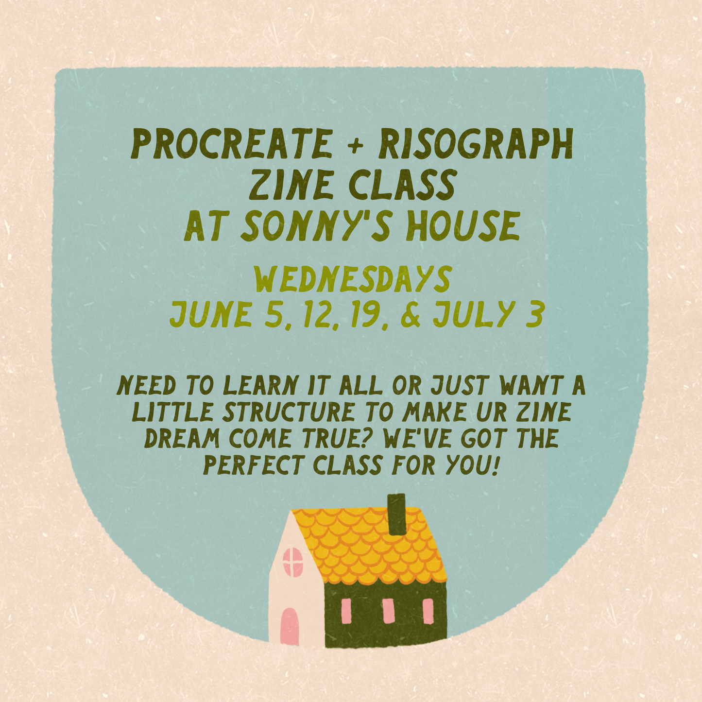 Procreate + Risograph Zine Class by Sonny Honey Press Starting June 5th
