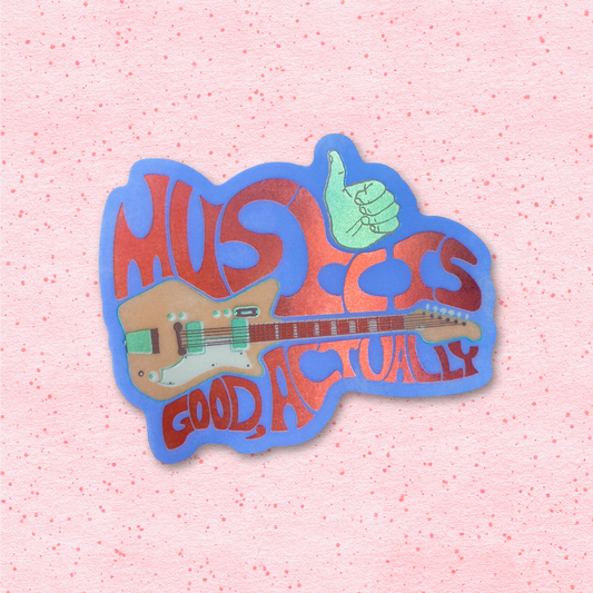 Music is Good Actually Sticker