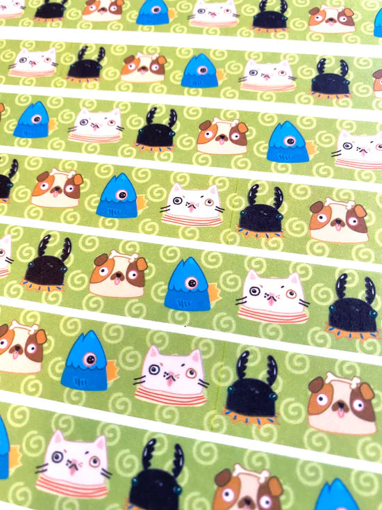 Animal Party washi tape