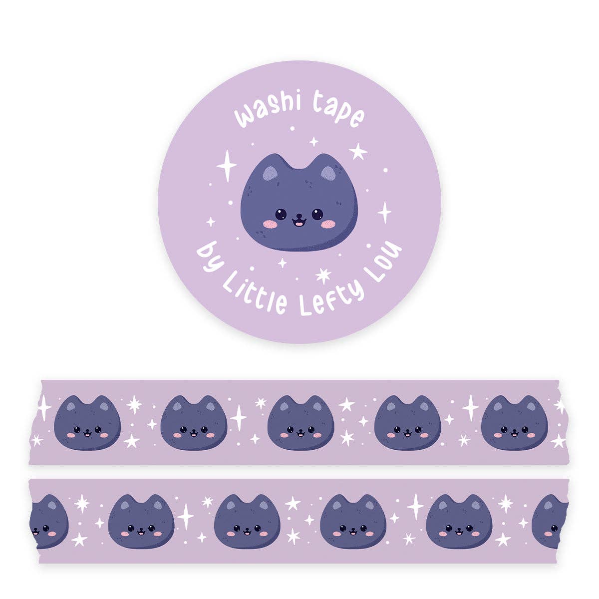Cats Purple Washi Tape