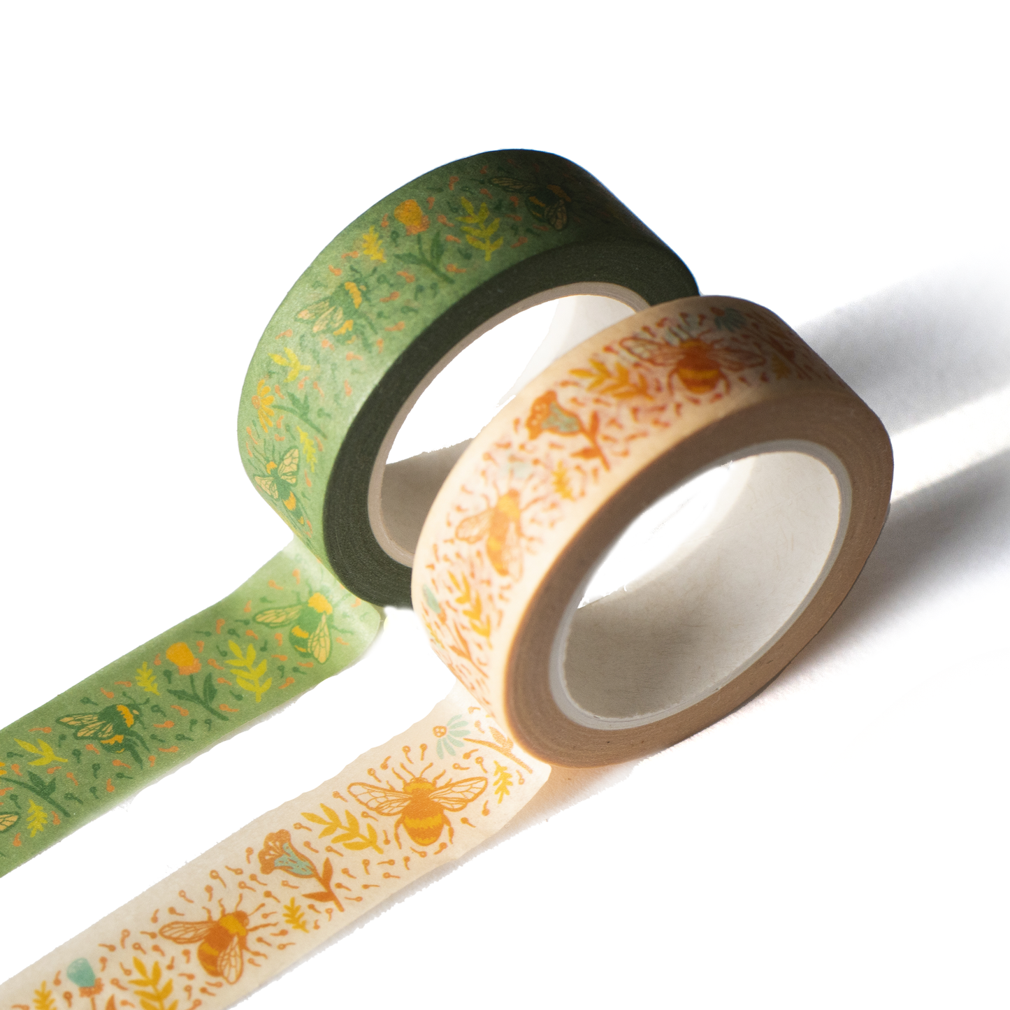 Bees + Flowers Washi Tape Roll