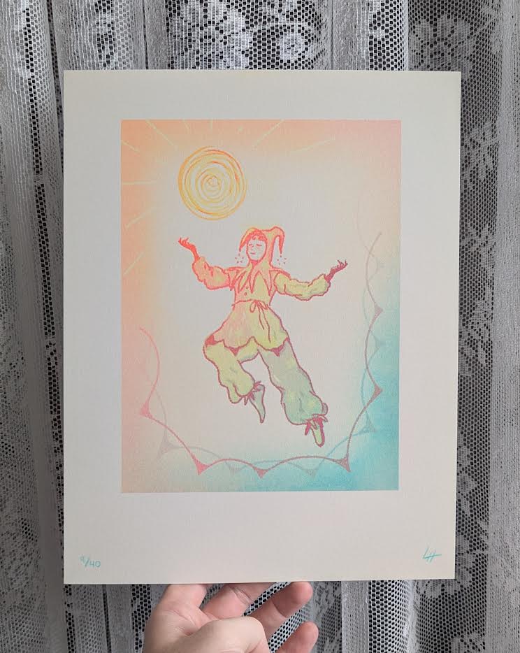 sun boy riso print