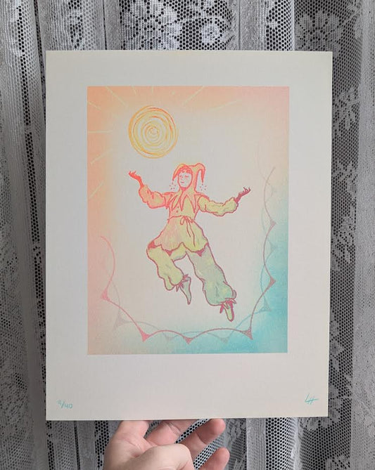 sun boy riso print
