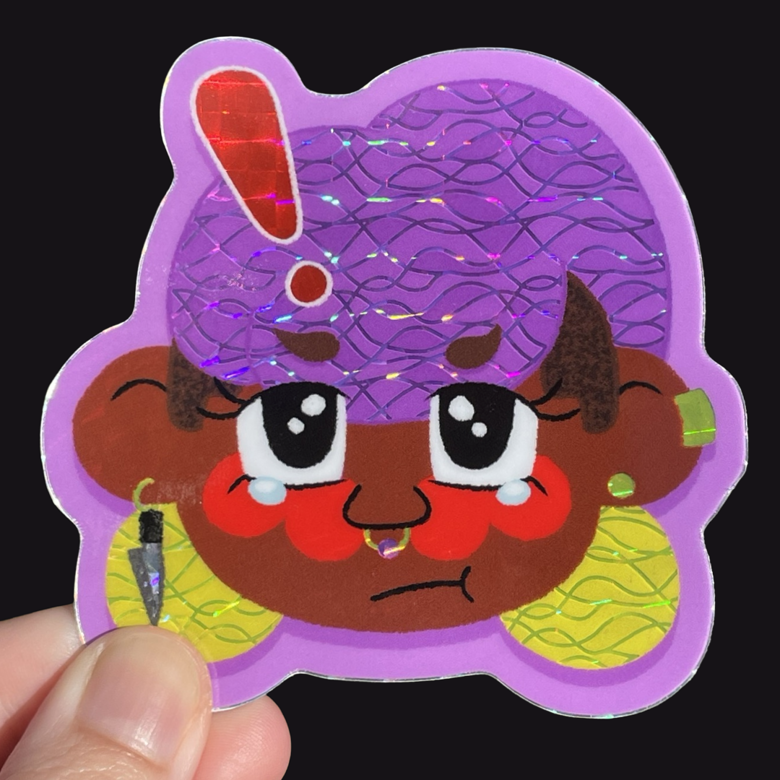 Punk Pansy Sticker