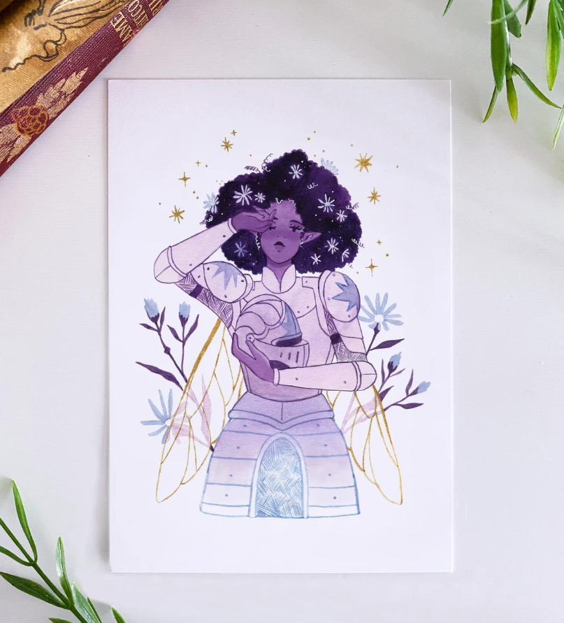 The Aster Knight Mini Print