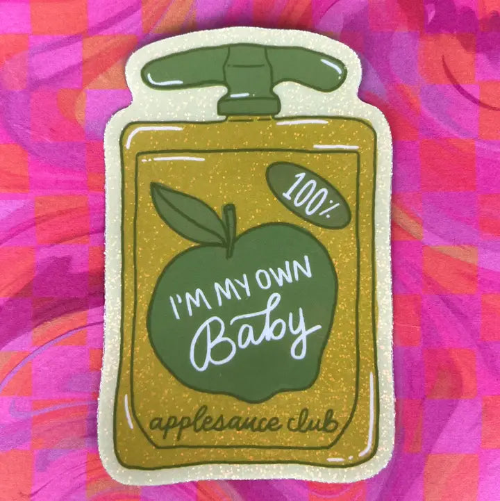 Applesauce Club glitter sticker