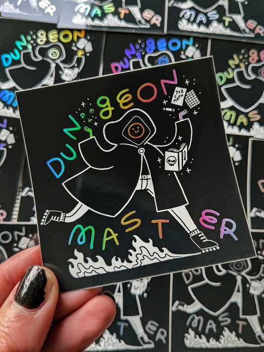 dungeon master holo sticker