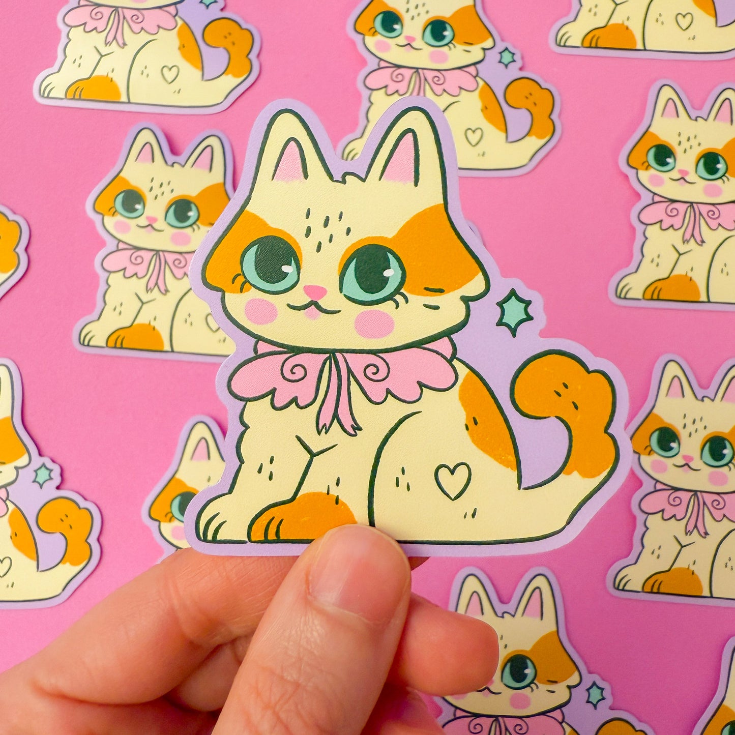 Angel Kitty Matte Sticker