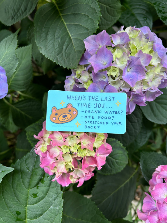 Self Care Check In sticker